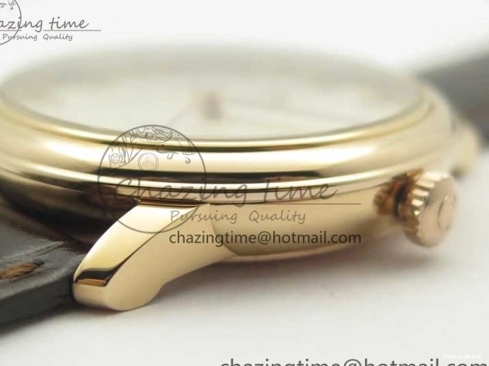 0507 Practical De Ville RG MKF 1:1 Best Edition Silver Dial RG Markers on Brown Leather Strap MIYOTA 9015 V 8049